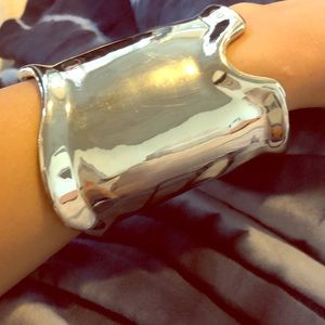Silver cuff bracelet